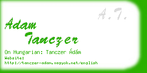 adam tanczer business card